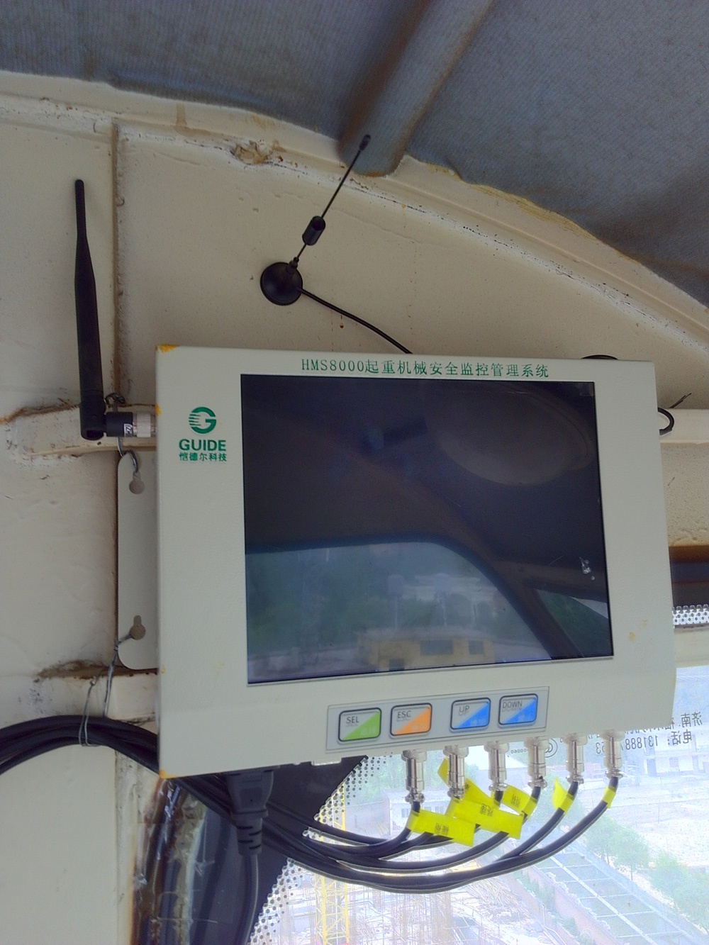 思念果嶺塔機安全監控系統現場安裝圖一